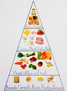 Kids Food Pyramid collage